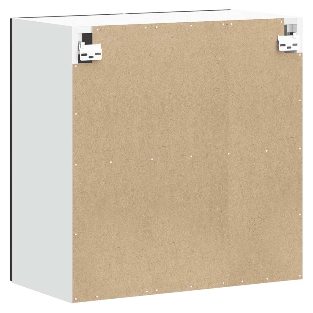 vidaXL Ντουλάπι τοίχου κουζίνας "Lucca" Μαύρο κατασκευασμένο ξύλο