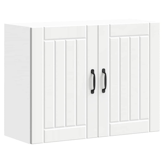 vidaXL ντουλάπι τοίχου κουζίνας "Lucca" Λευκό κατασκευασμένο ξύλο