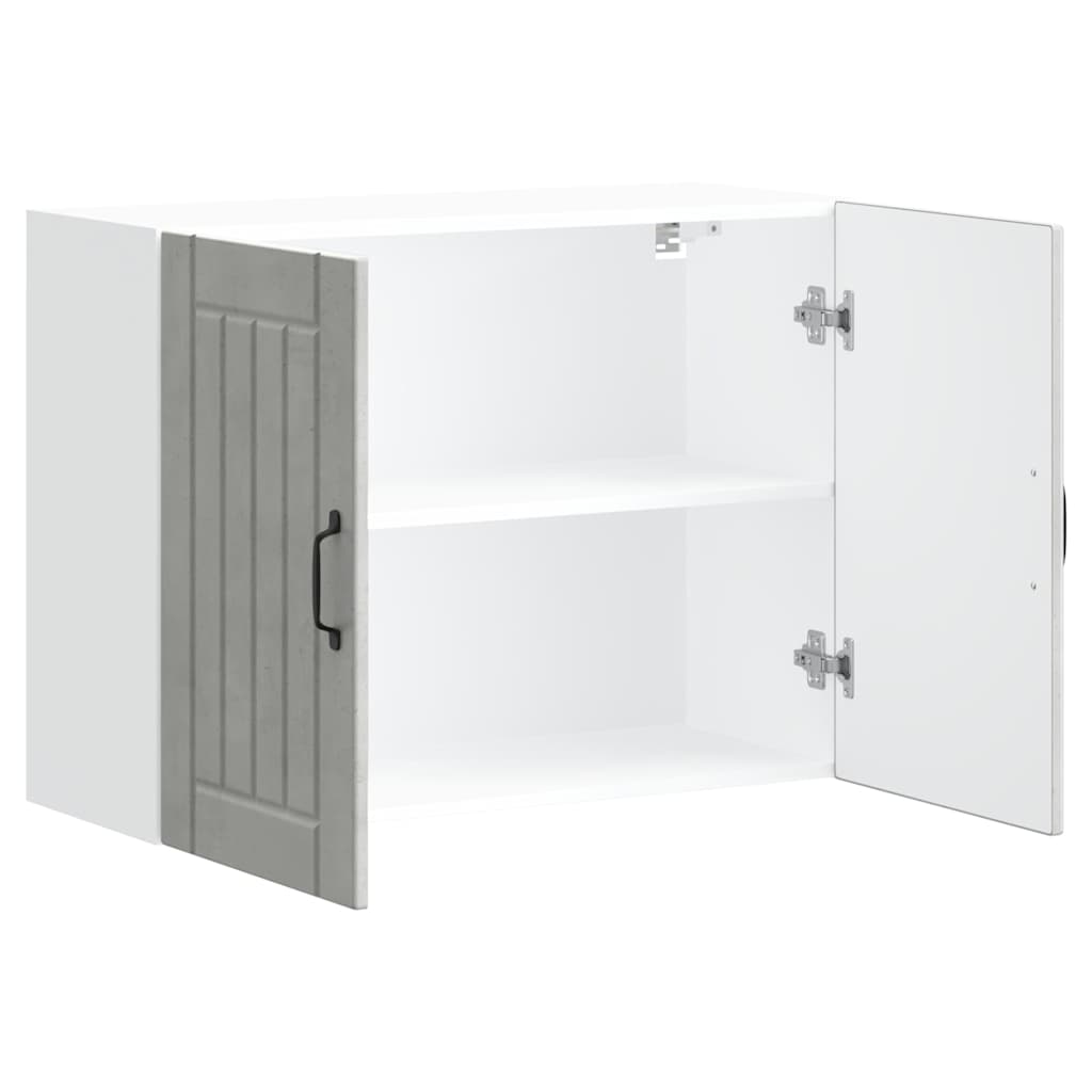 vidaXL ντουλάπι τοίχου κουζίνας "Lucca" Σκυρόδεμα γκρι