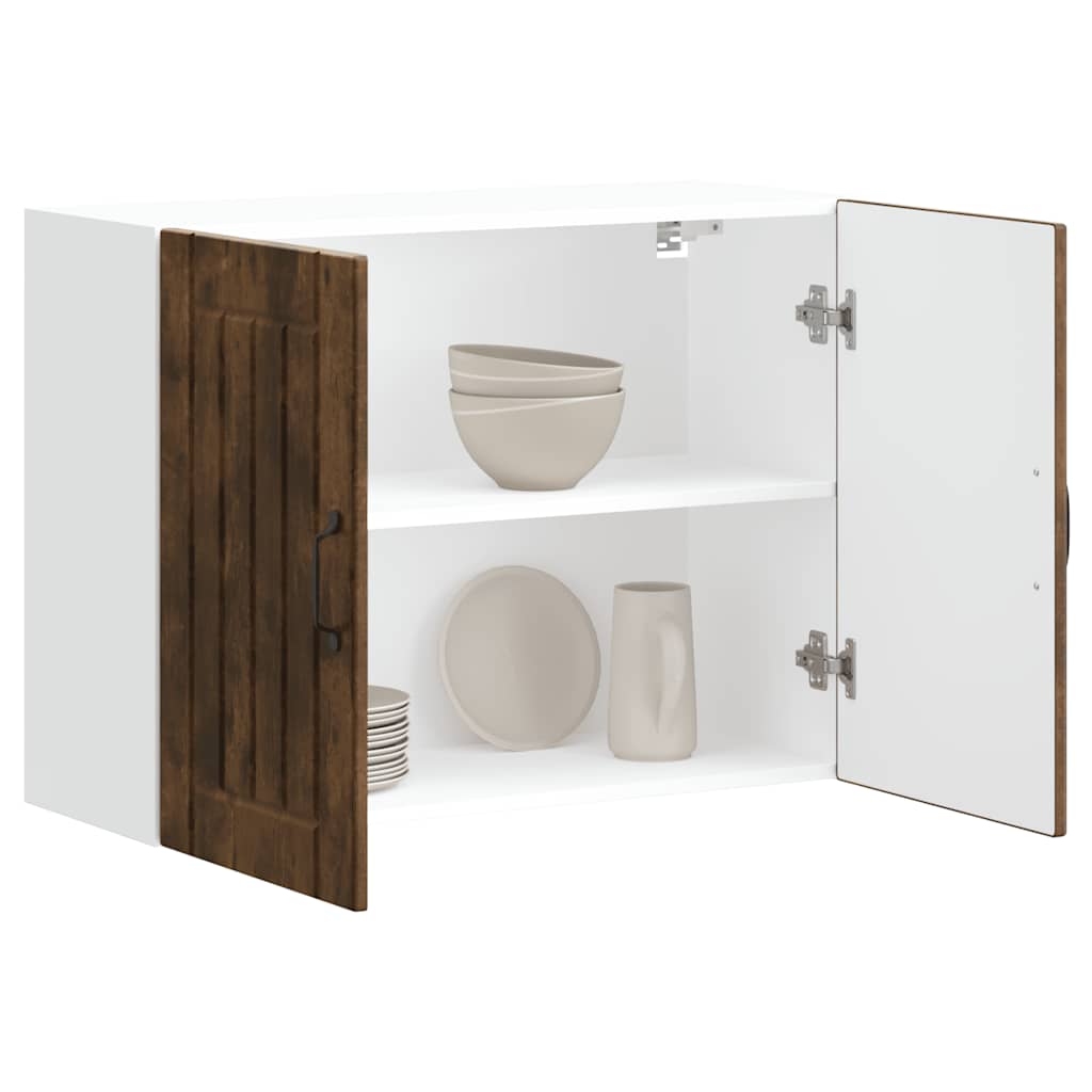 vidaXL ντουλάπι τοίχου κουζίνας "Lucca" Καπνιστό ξύλο δρυός