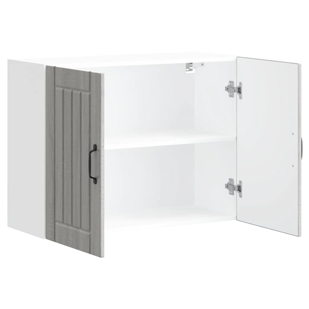 vidaXL Ντουλάπι τοίχου κουζίνας Lucca Γκρι Sonoma Κατασκευασμένο ξύλο