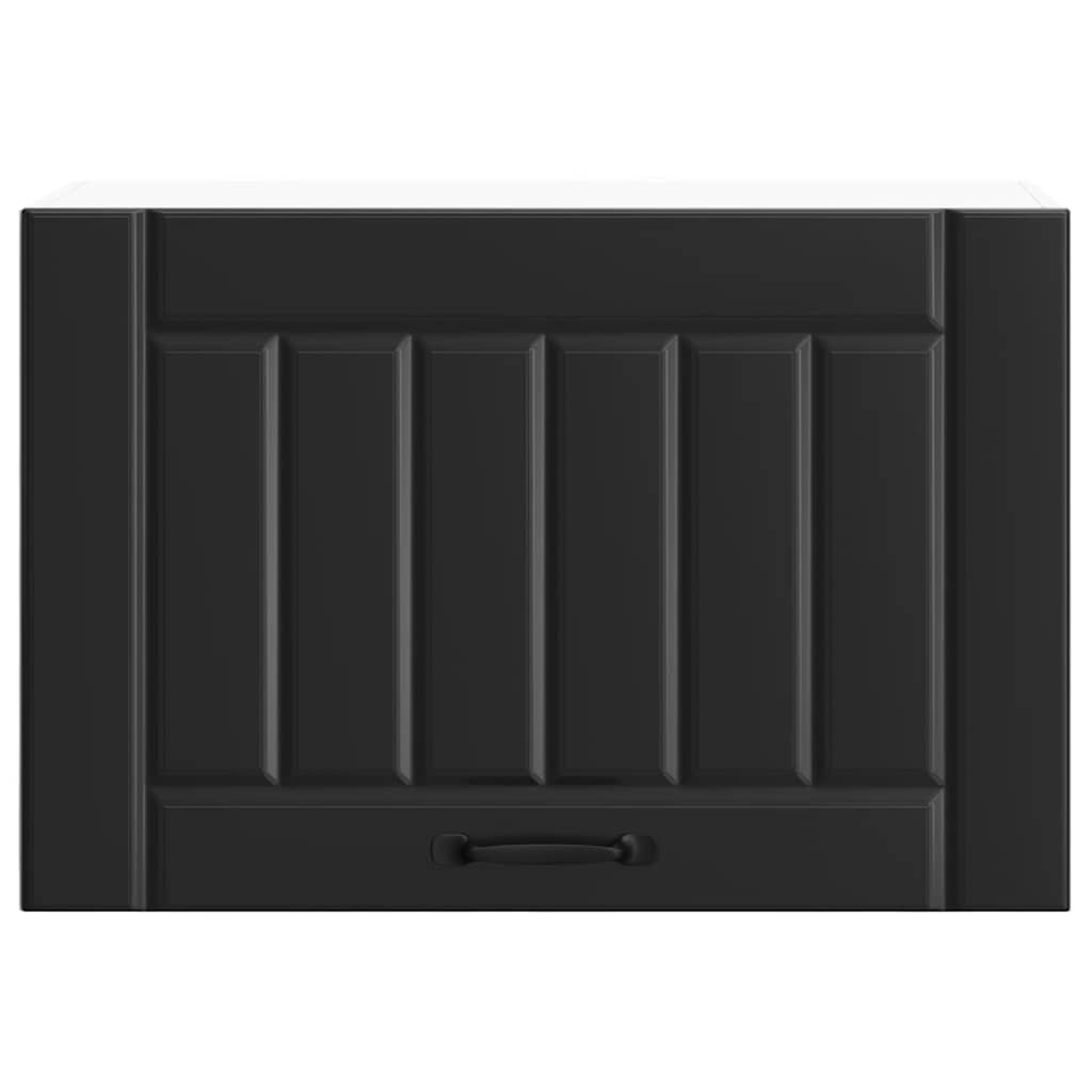 vidaXL Ντουλάπι τοίχου κουζίνας "Lucca" Μαύρο κατασκευασμένο ξύλο