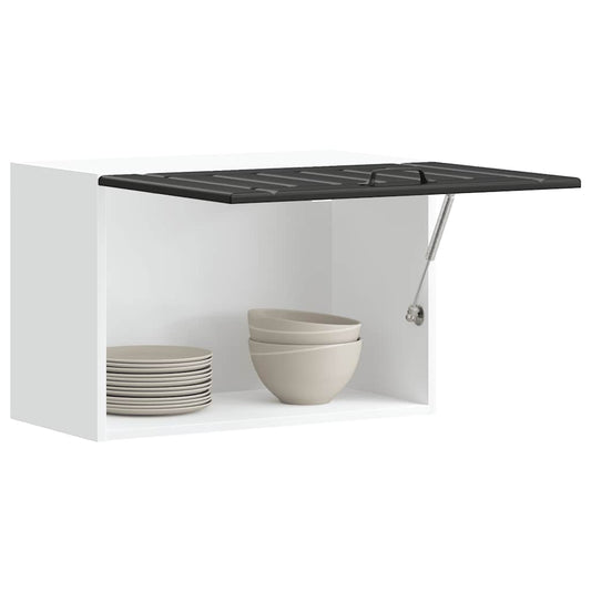 vidaXL Ντουλάπι τοίχου κουζίνας "Lucca" Μαύρο κατασκευασμένο ξύλο