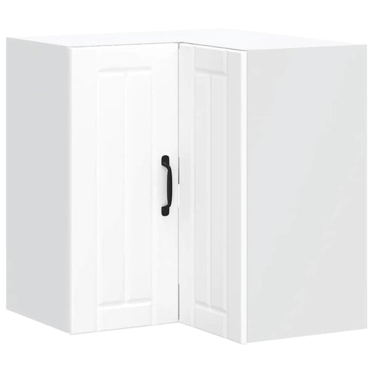 vidaXL Γωνιακό ντουλάπι τοίχου κουζίνας "Lucca" Λευκό