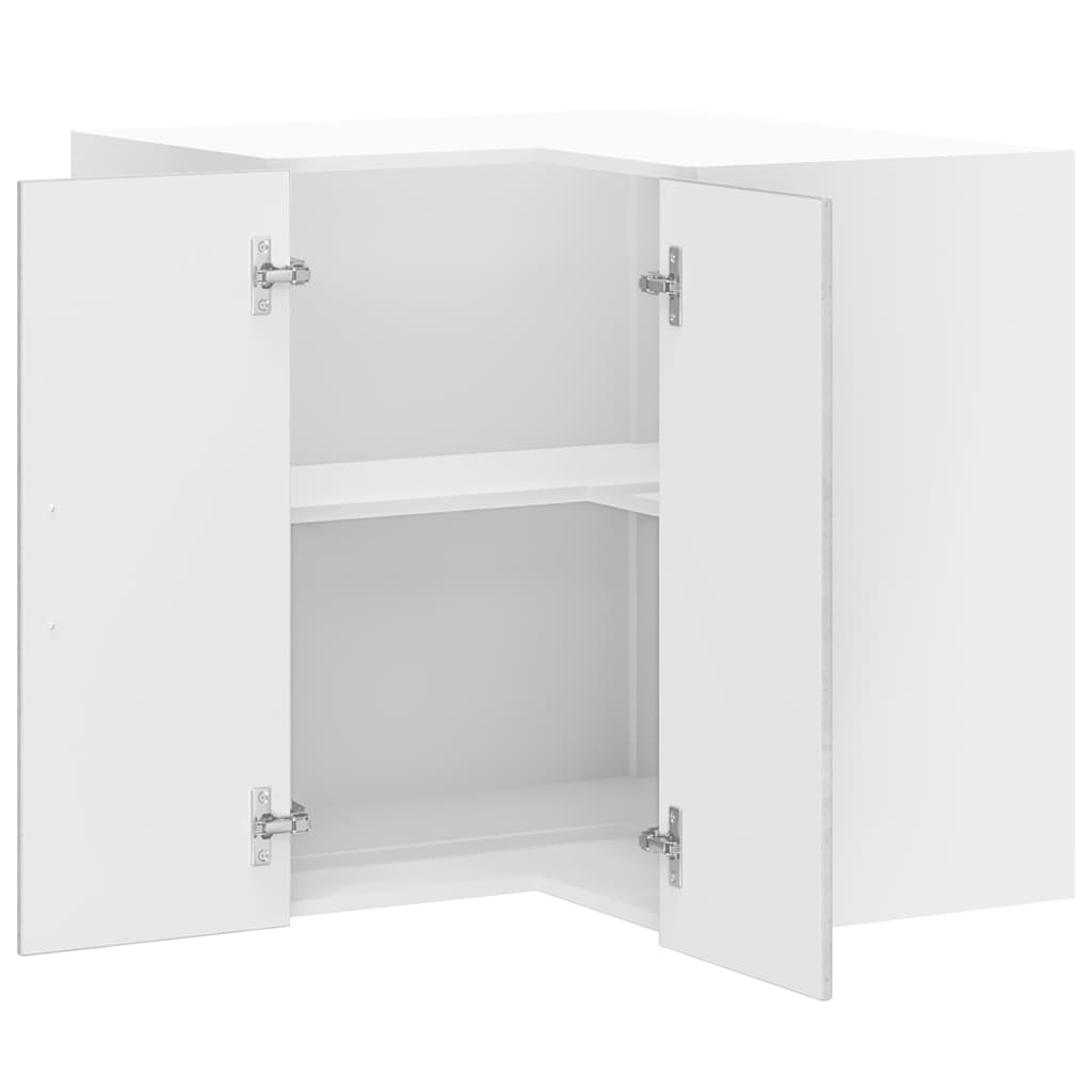 vidaXL Γωνιακό ντουλάπι τοίχου κουζίνας "Lucca" Σκυρόδεμα γκρι