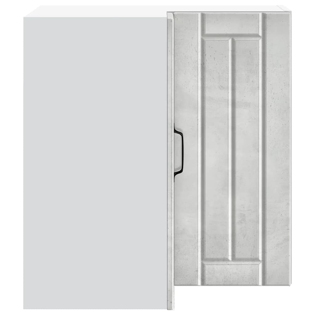 vidaXL Γωνιακό ντουλάπι τοίχου κουζίνας "Lucca" Σκυρόδεμα γκρι