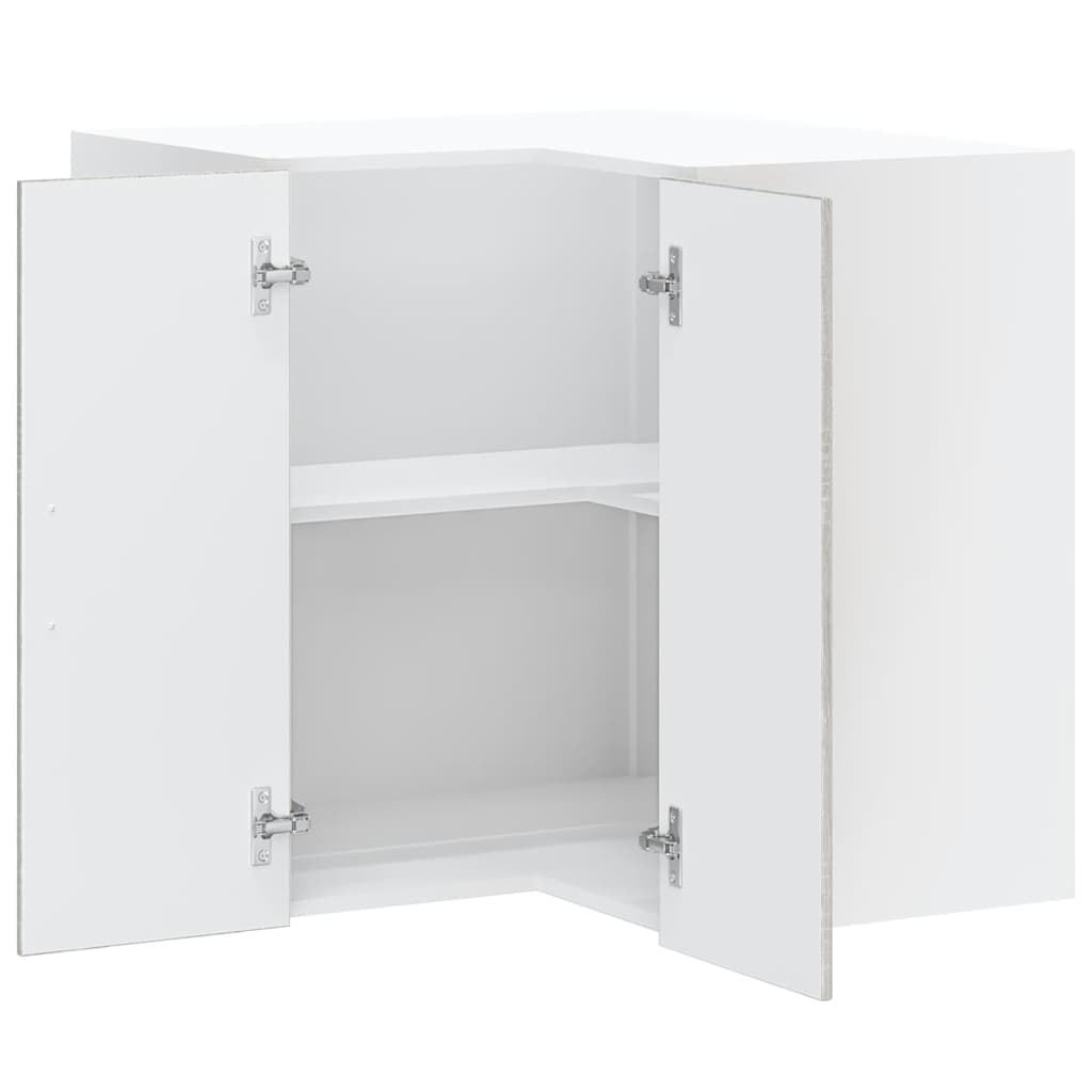 vidaXL Γωνιακό ντουλάπι τοίχου κουζίνας "Lucca" Γκρι Sonoma