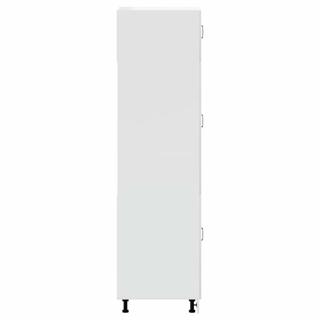 vidaXL Ντουλάπι κουζίνας "Lucca" Υψηλή γυαλιστερή λευκή ξύλινη