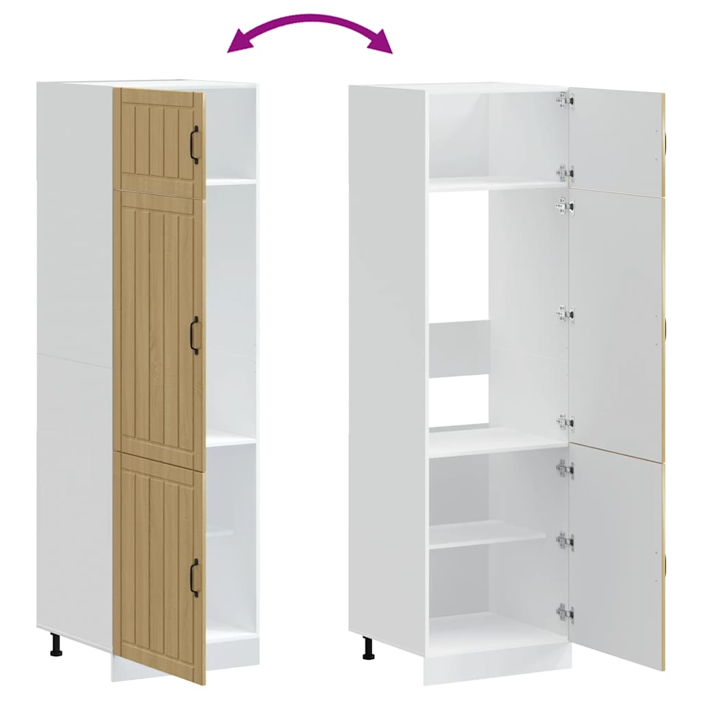 vidaXL Ντουλάπι κουζίνας "Lucca" Sonoma Oak Engineered Wood