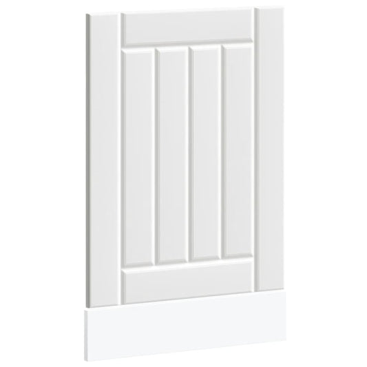 vidaXL Πίνακας πλυντηρίου πιάτων "Lucca" Λευκό μηχανικό ξύλο