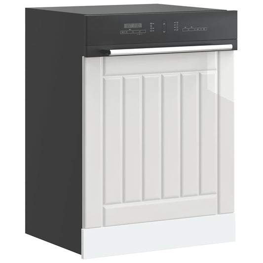 vidaXL Πίνακας πλυντηρίου πιάτων "Lucca" High Gloss White