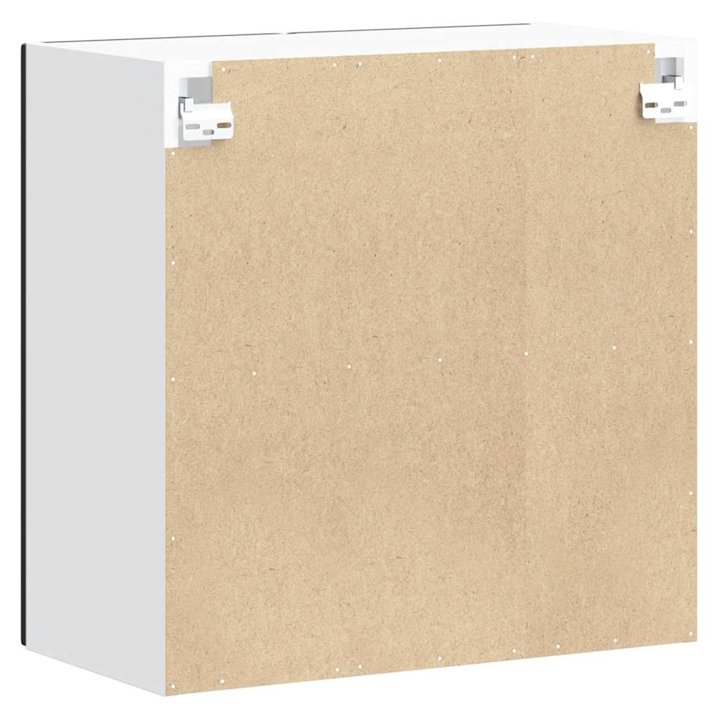 vidaXL Ντουλάπι τοίχου κουζίνας με γυάλινη πόρτα "Lucca" Μαύρο