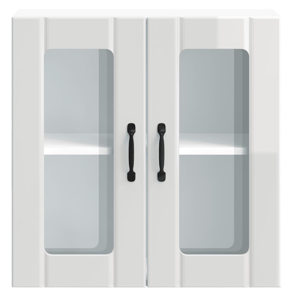 vidaXL Ντουλάπι τοίχου κουζίνας με γυάλινη πόρτα "Lucca"