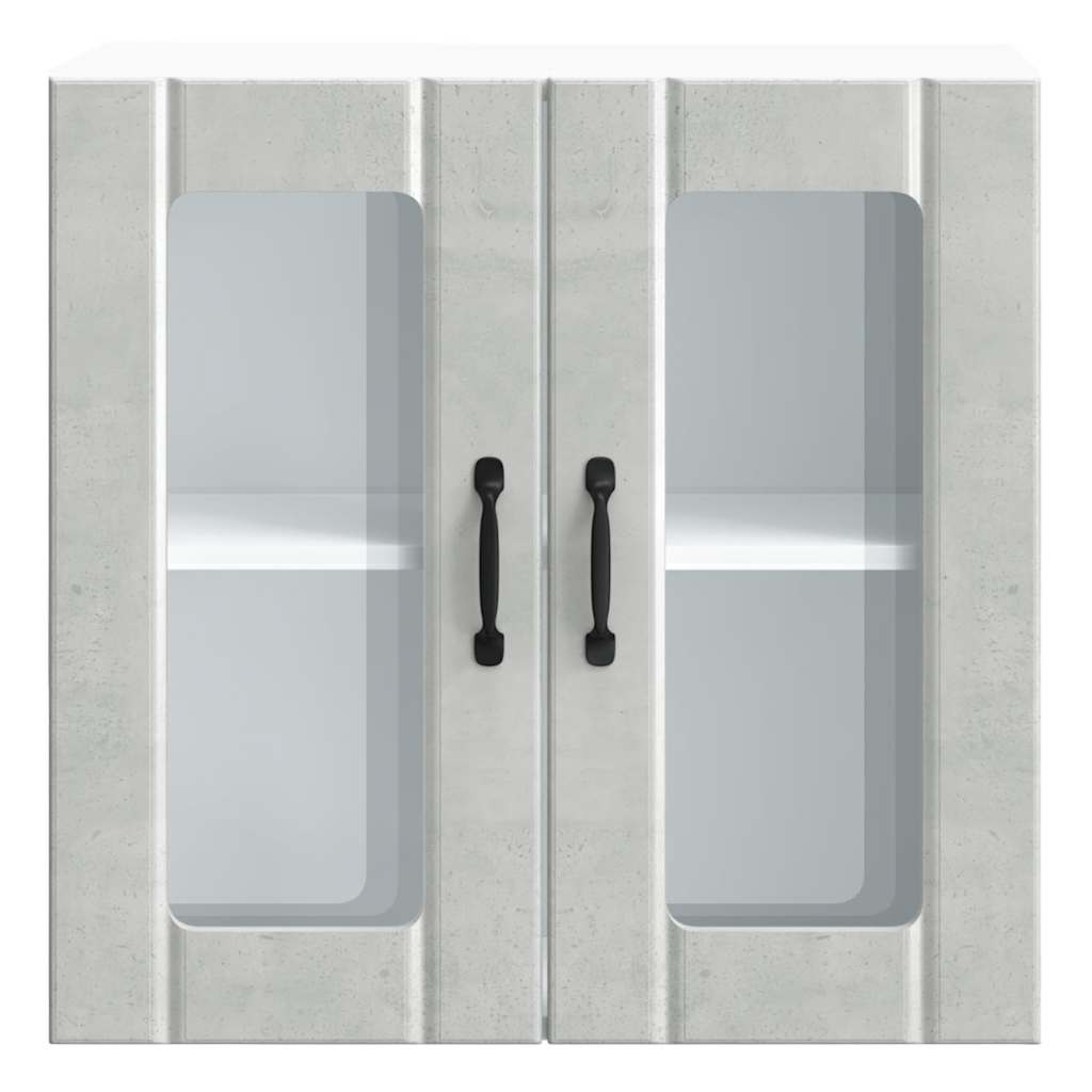 vidaXL Ντουλάπι τοίχου κουζίνας με γυάλινη πόρτα "Lucca"