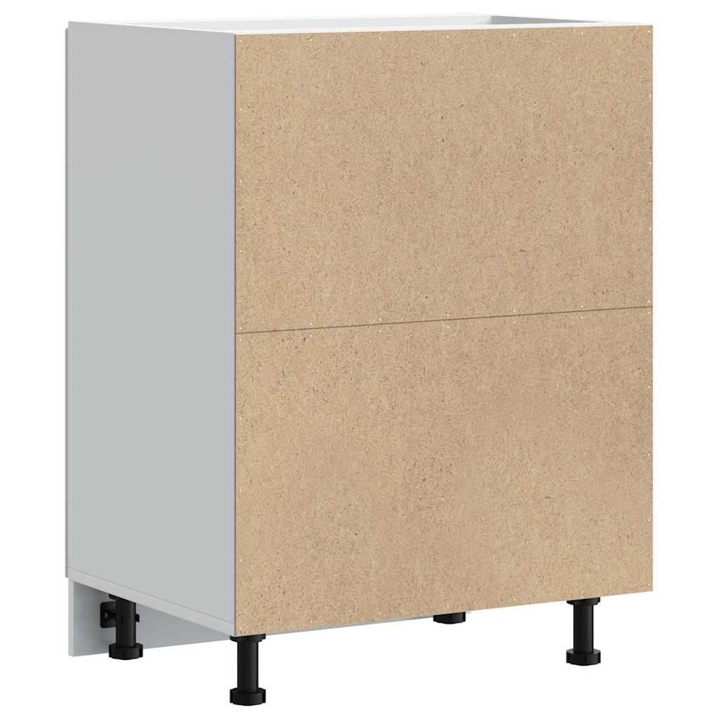 vidaXL ντουλάπι βάσης κουζίνας Porto Λευκό Υψηλής στιλπνότητας