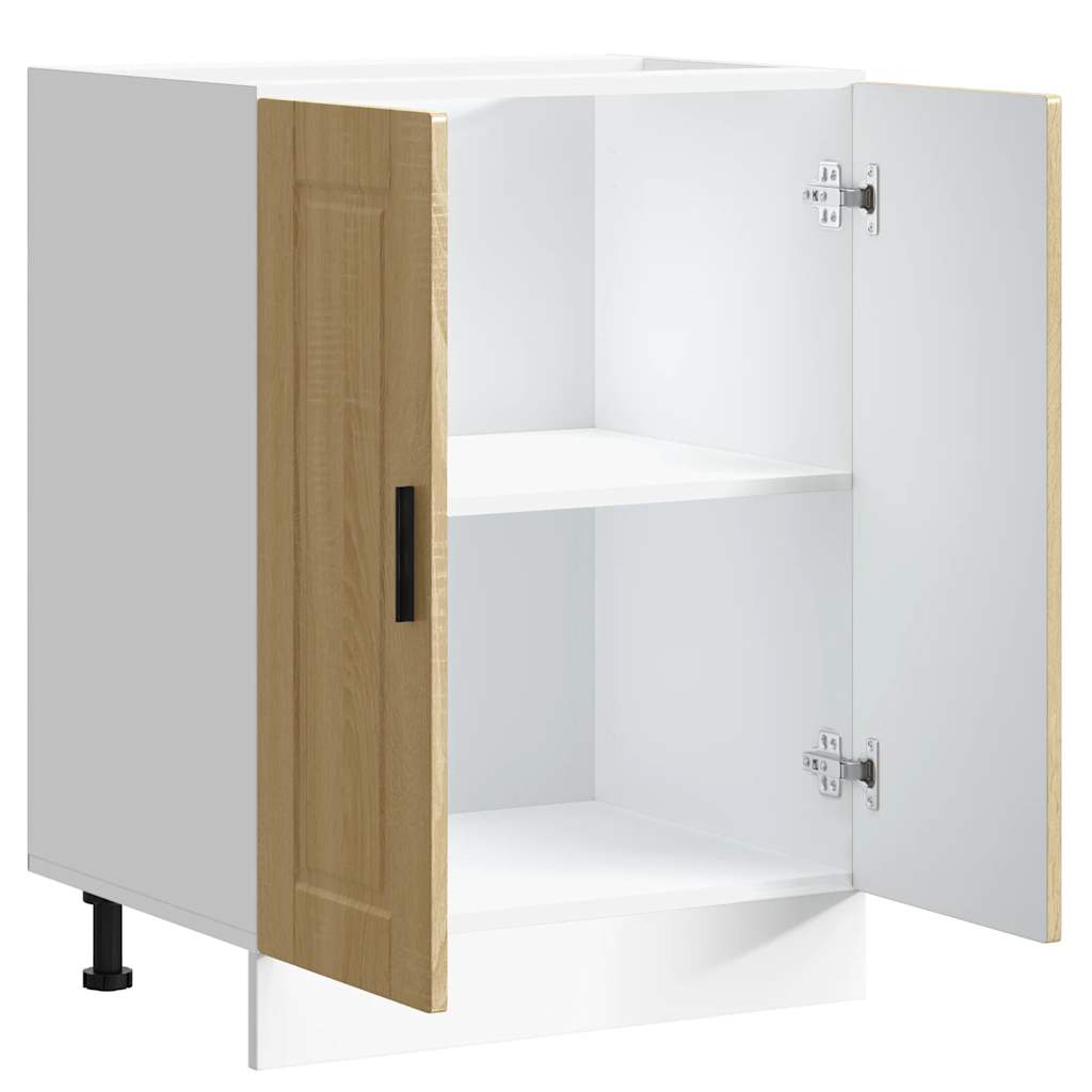 vidaXL ντουλάπι βάσης κουζίνας Porto Δρυς sonoma κατασκευασμένο ξύλο