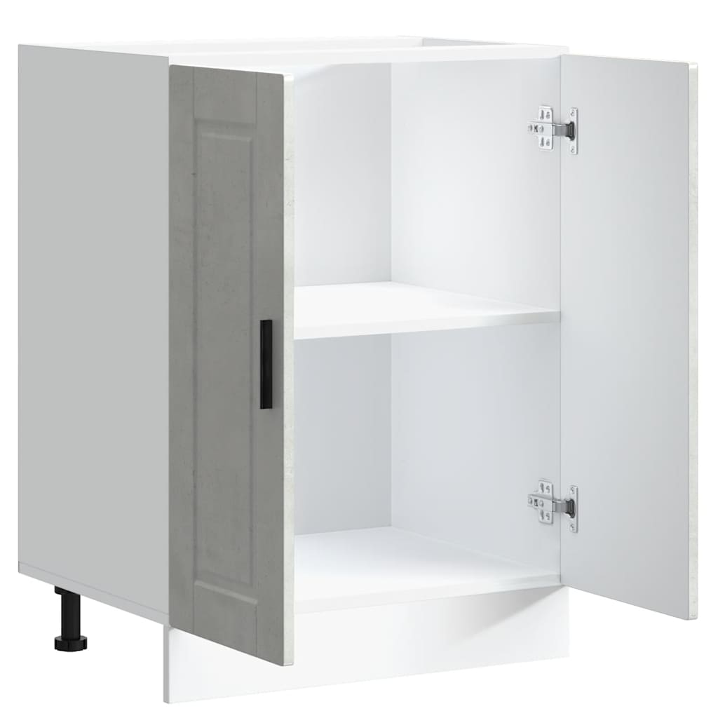 vidaXL ντουλάπι βάσης κουζίνας Porto Μπετόν Γκρι κατασκευασμένο ξύλο