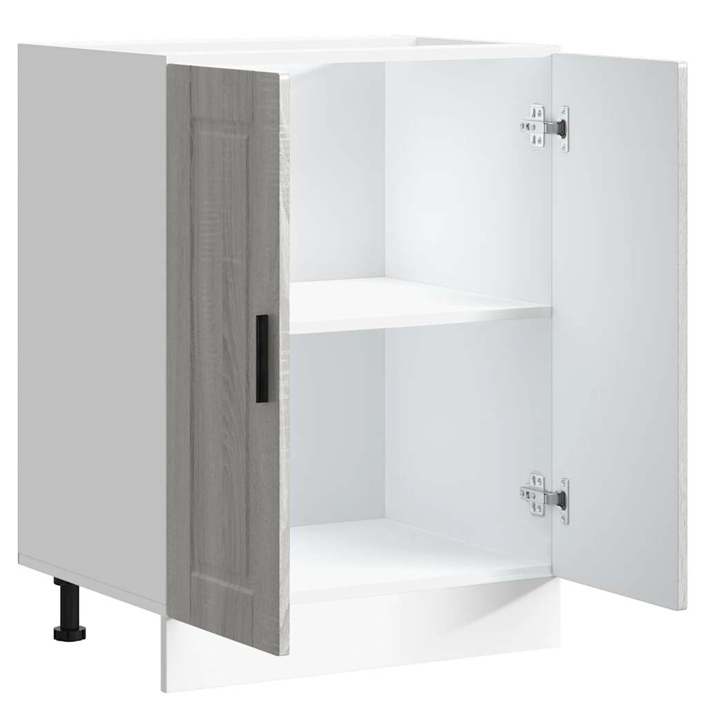 vidaXL ντουλάπι βάσης κουζίνας Porto Γκρίζο Σονόμα κατασκευασμένο ξύλο