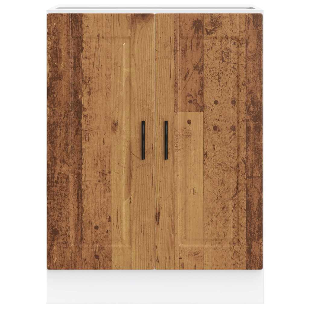 vidaXL ντουλάπι βάσης κουζίνας Porto Παλαιό ξύλο κατασκευασμένο ξύλο