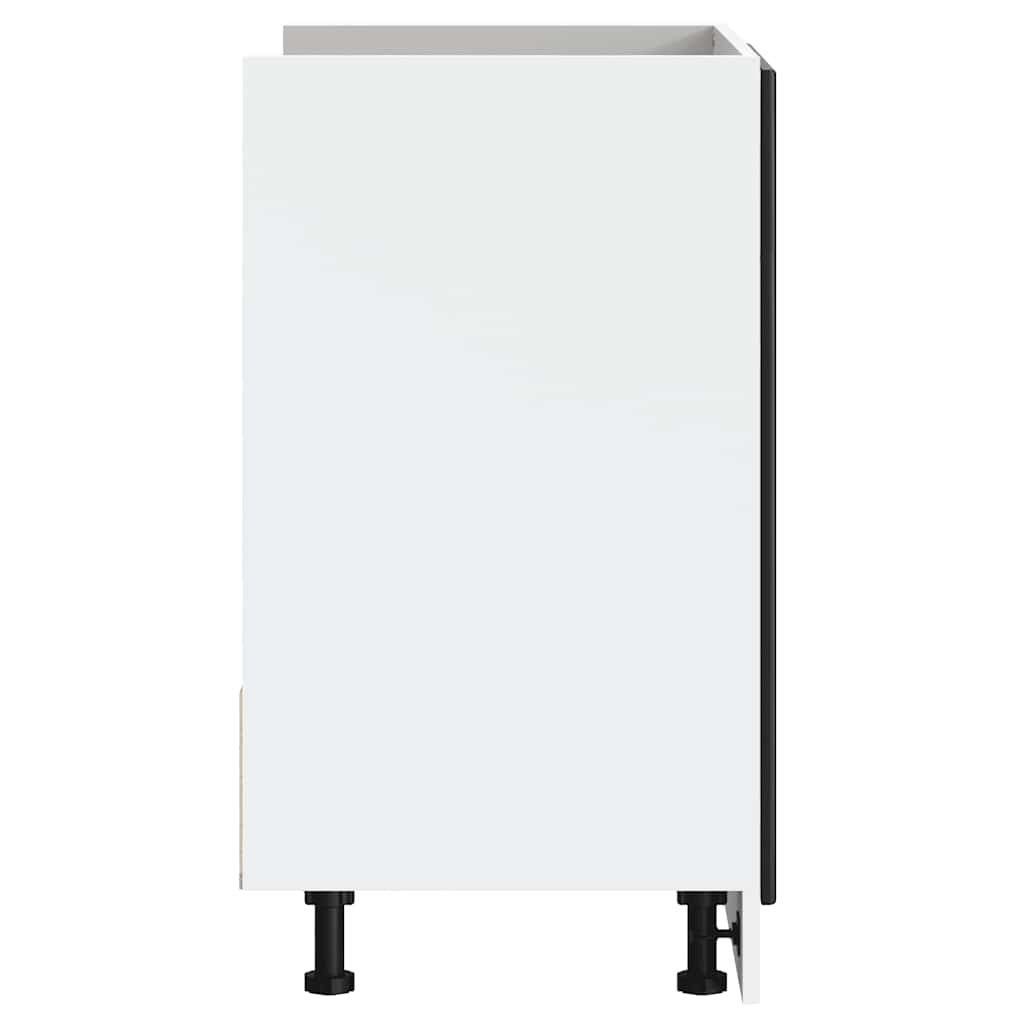 vidaXL Ντουλάπι βάσης νεροχύτη Porto Μαύρο 80x46x81,5 cm