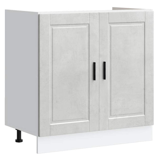 vidaXL Ντουλάπι βάσης νεροχύτη Porto Γκρι μπετόν 80x46x81,5 cm