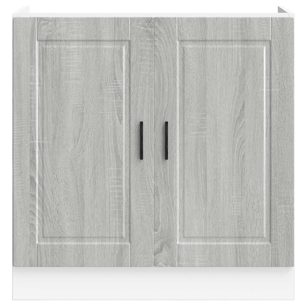 vidaXL Ντουλάπι βάσης νεροχύτη Porto Γκρίζο Σονόμα 80x46x81,5 cm