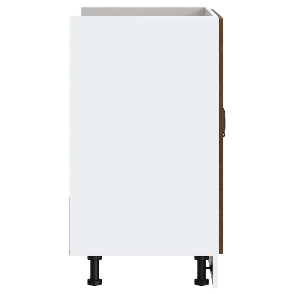 vidaXL Ντουλάπι βάσης νεροχύτη Porto Καφέ Δρυς 80x46x81,5 cm