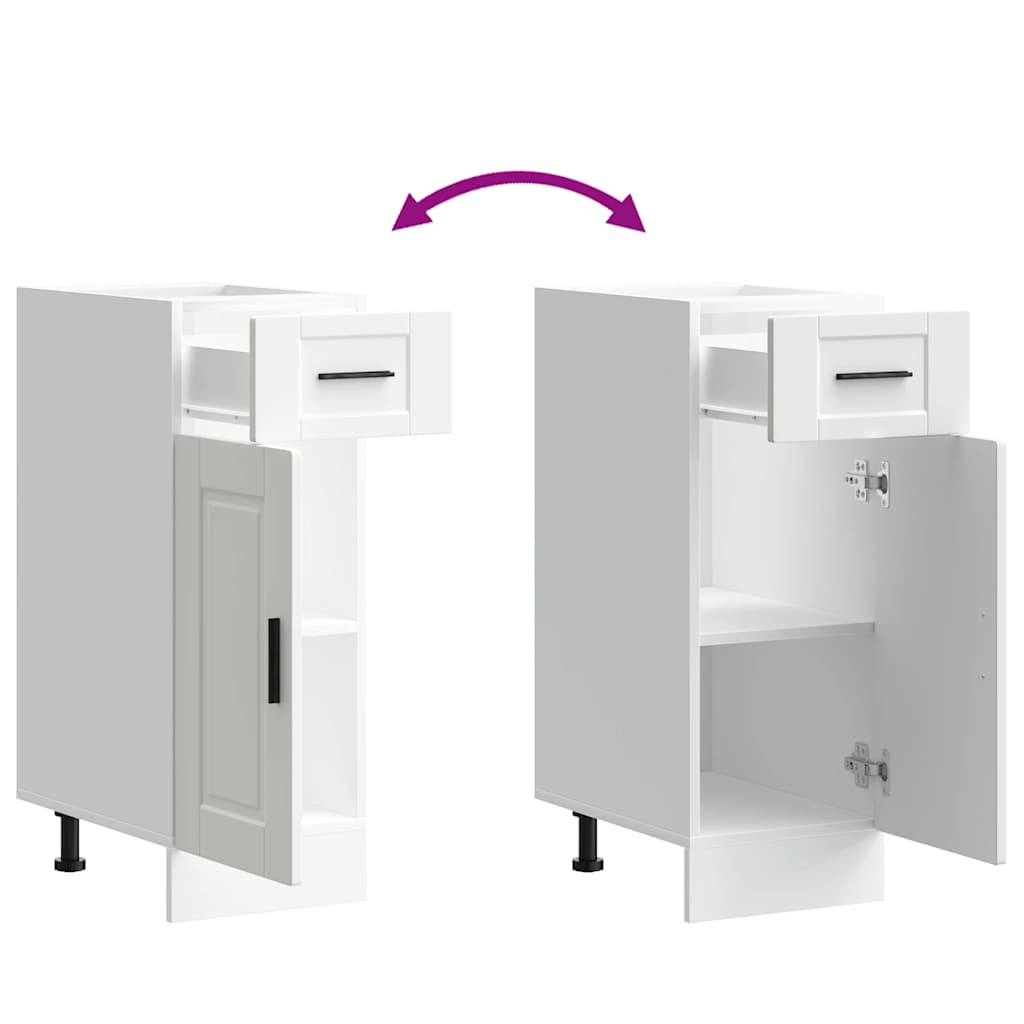 vidaXL ντουλάπι βάσης κουζίνας Porto Λευκό κατασκευασμένο ξύλο