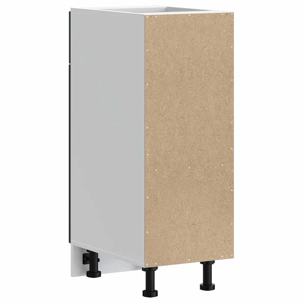 vidaXL ντουλάπι βάσης κουζίνας Porto Μαύρο κατασκευασμένο ξύλο