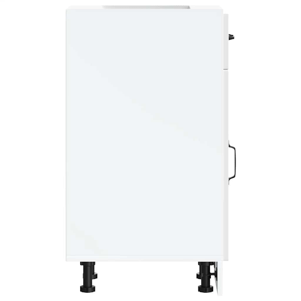 vidaXL ντουλάπι βάσης κουζίνας Porto Λευκό Υψηλής στιλπνότητας