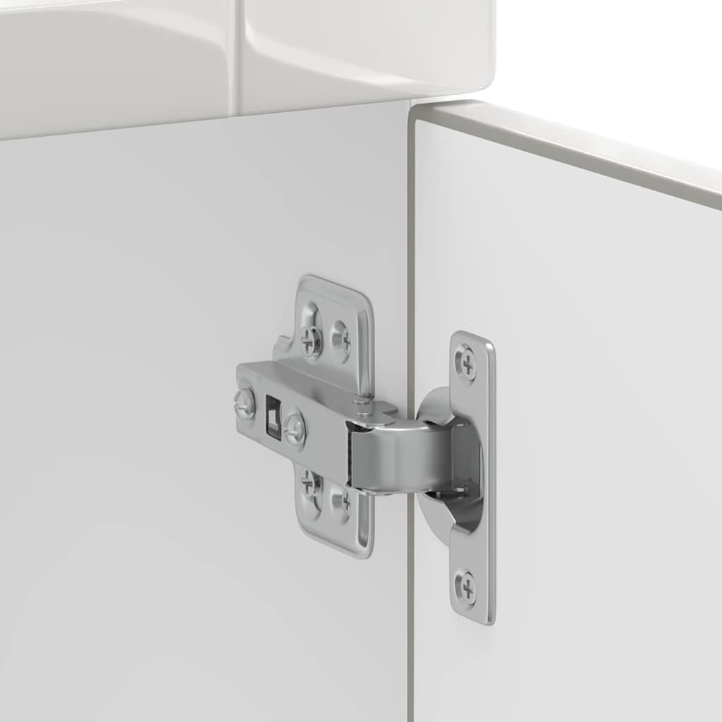 vidaXL ντουλάπι βάσης κουζίνας Porto Λευκό Υψηλής στιλπνότητας