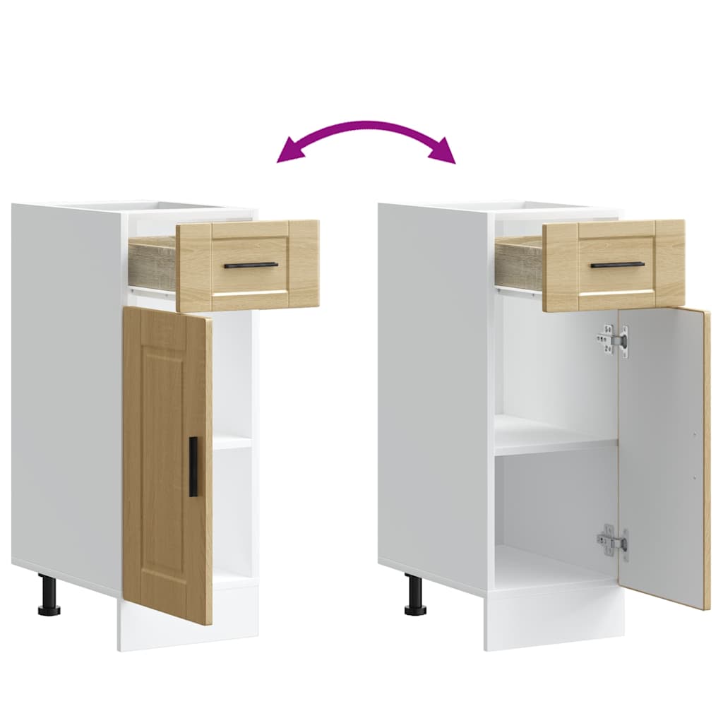 vidaXL ντουλάπι βάσης κουζίνας Porto Δρυς sonoma κατασκευασμένο ξύλο