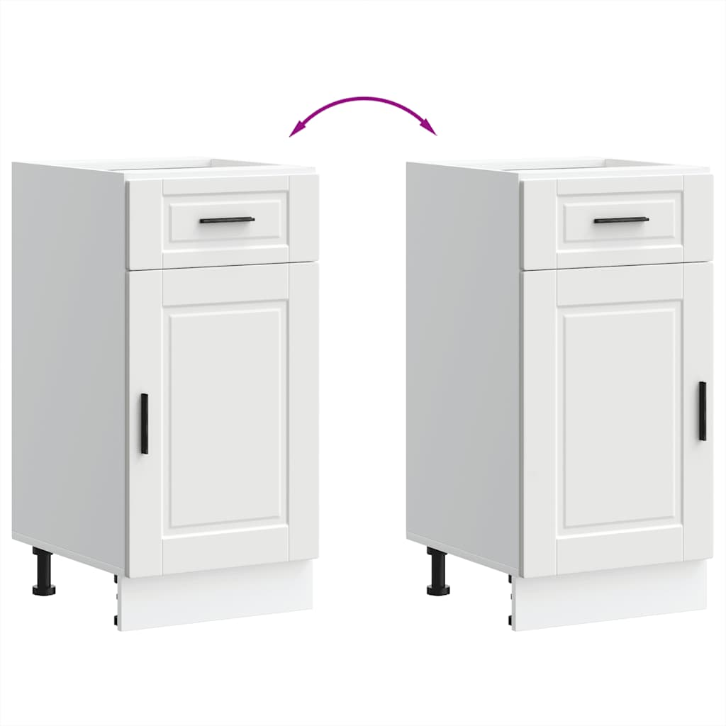 vidaXL ντουλάπι βάσης κουζίνας Porto Λευκό κατασκευασμένο ξύλο