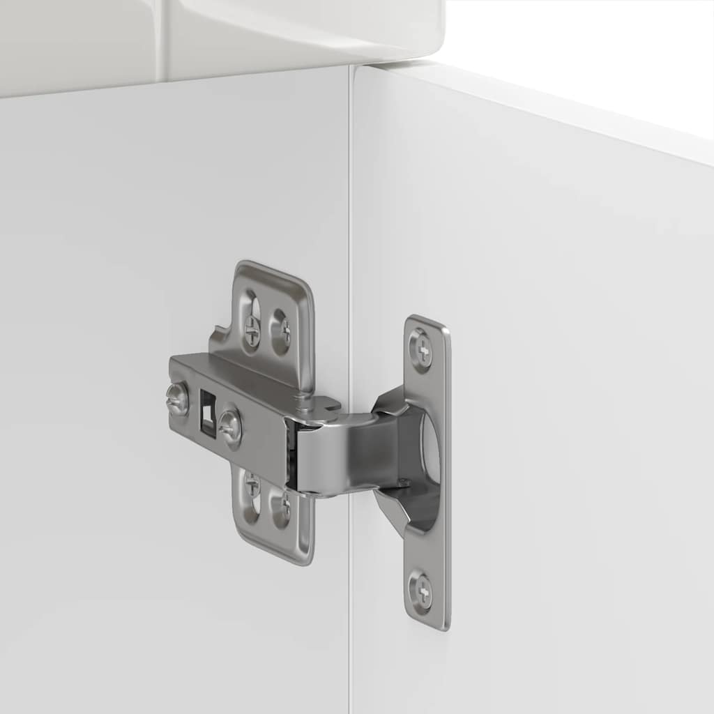 vidaXL ντουλάπι βάσης κουζίνας Porto Λευκό Υψηλής στιλπνότητας