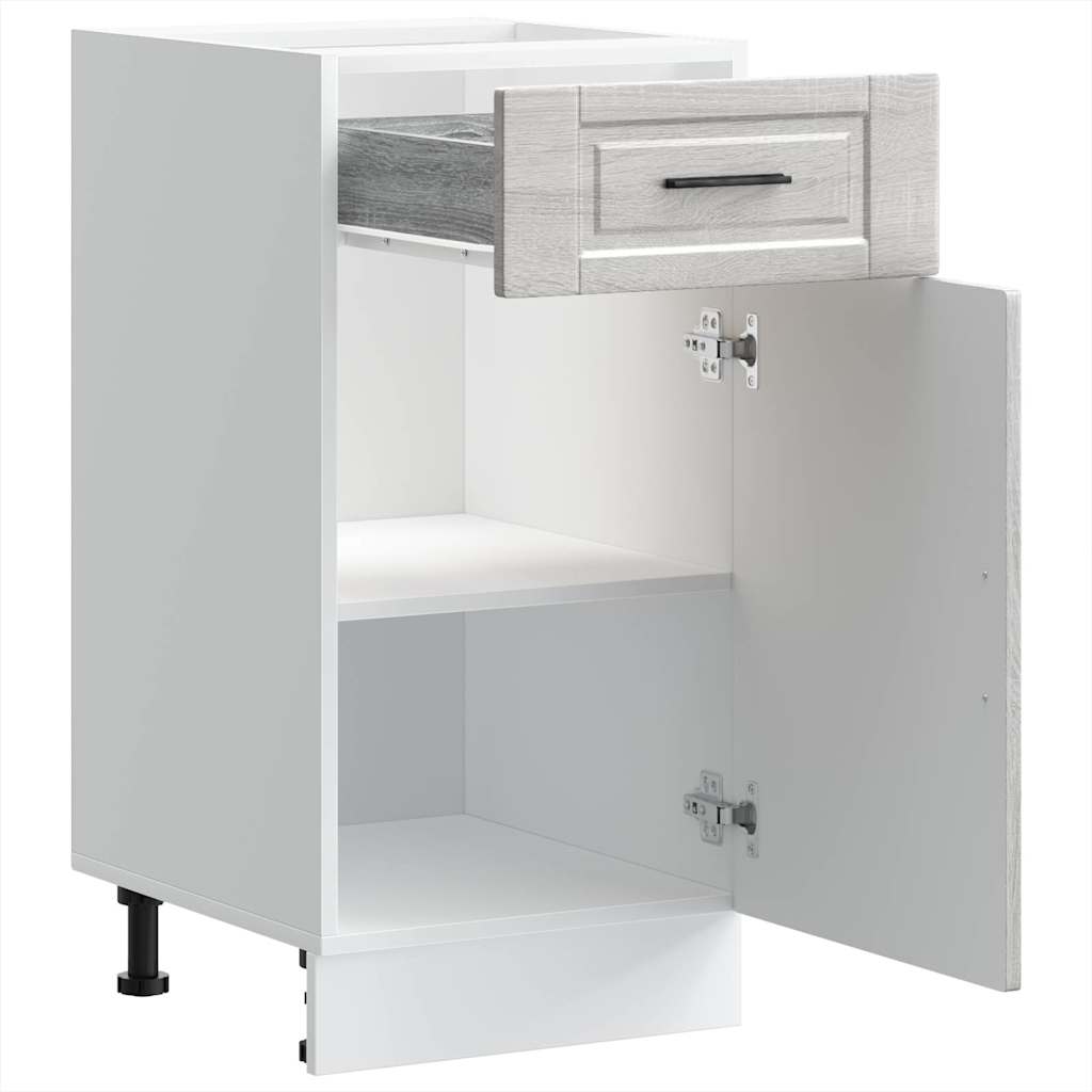 vidaXL ντουλάπι βάσης κουζίνας Porto Γκρίζο Σονόμα κατασκευασμένο ξύλο