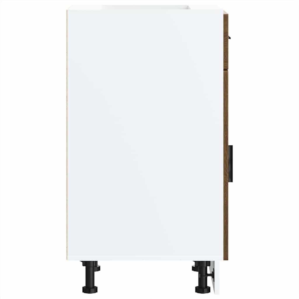 vidaXL ντουλάπι βάσης κουζίνας Porto Καφέ Δρυς κατασκευασμένο ξύλο