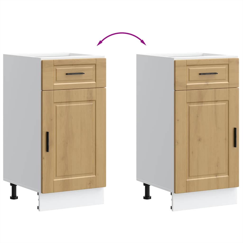 vidaXL ντουλάπι βάσης κουζίνας Porto Δρυς τεχνίτης κατασκευασμένο ξύλο