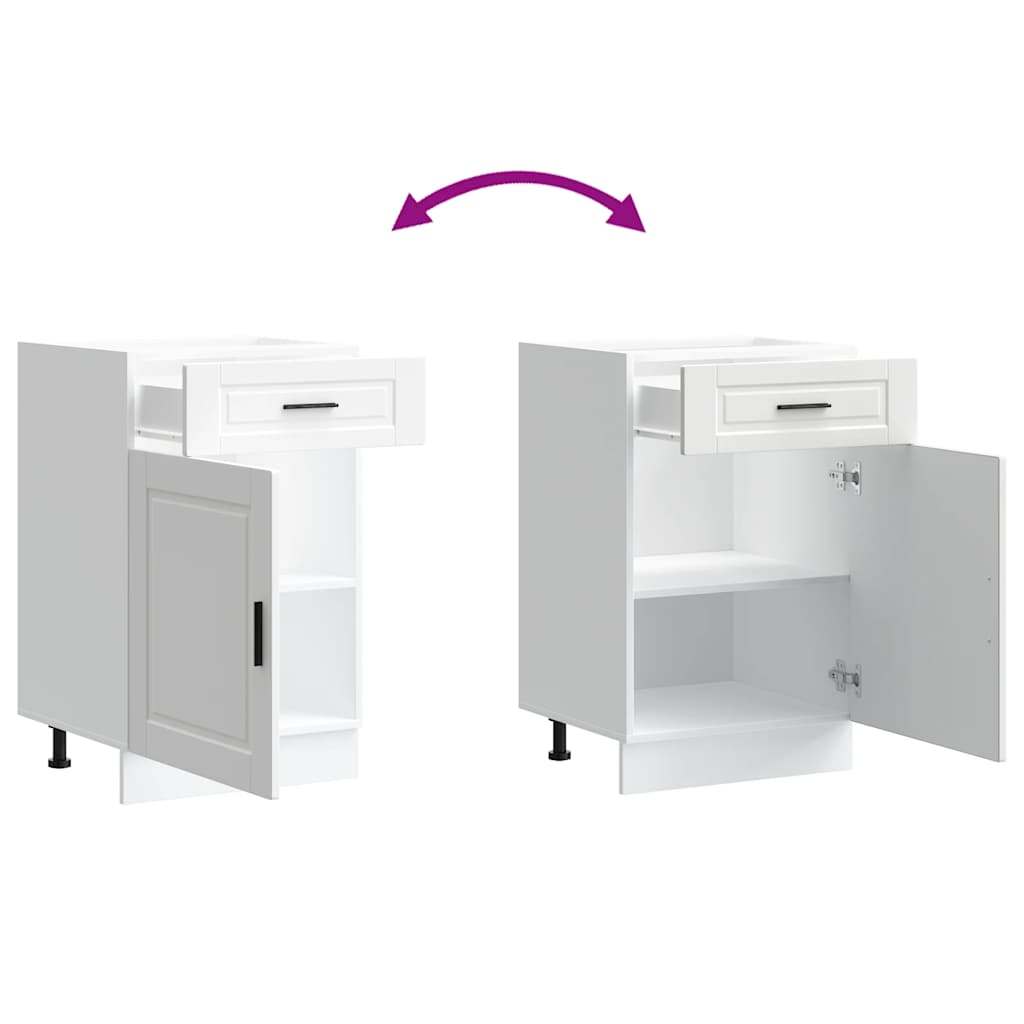 vidaXL ντουλάπι βάσης κουζίνας Porto Λευκό κατασκευασμένο ξύλο