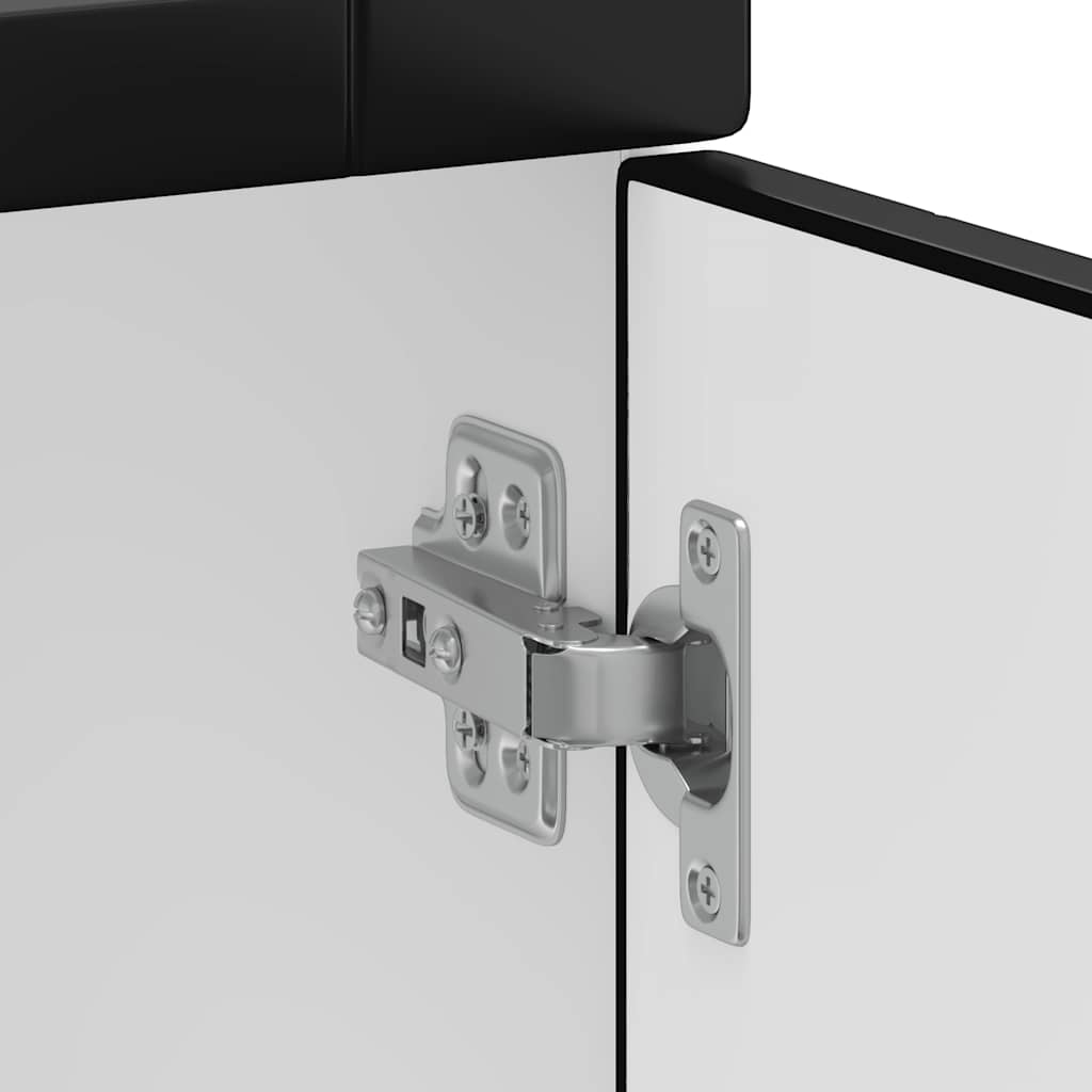 vidaXL ντουλάπι βάσης κουζίνας Porto Μαύρο κατασκευασμένο ξύλο