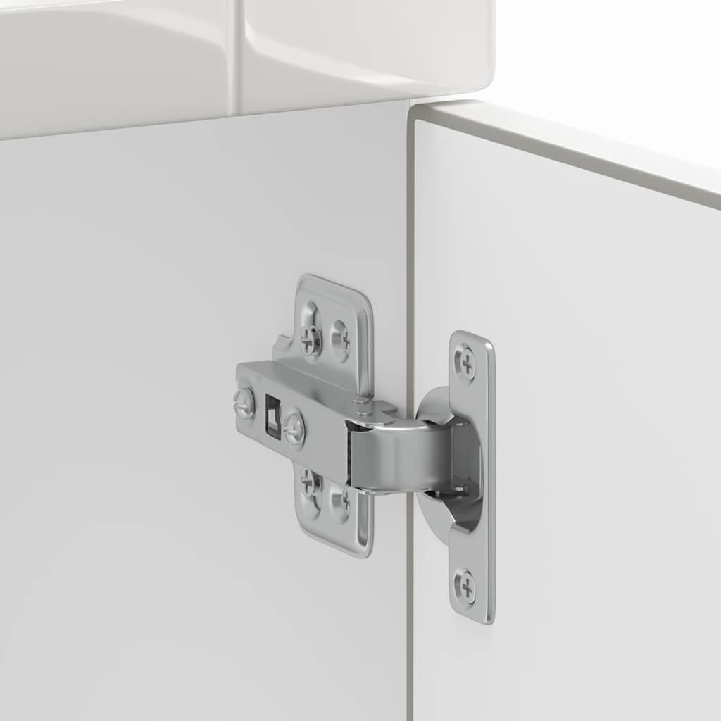 vidaXL ντουλάπι βάσης κουζίνας Porto Λευκό Υψηλής στιλπνότητας