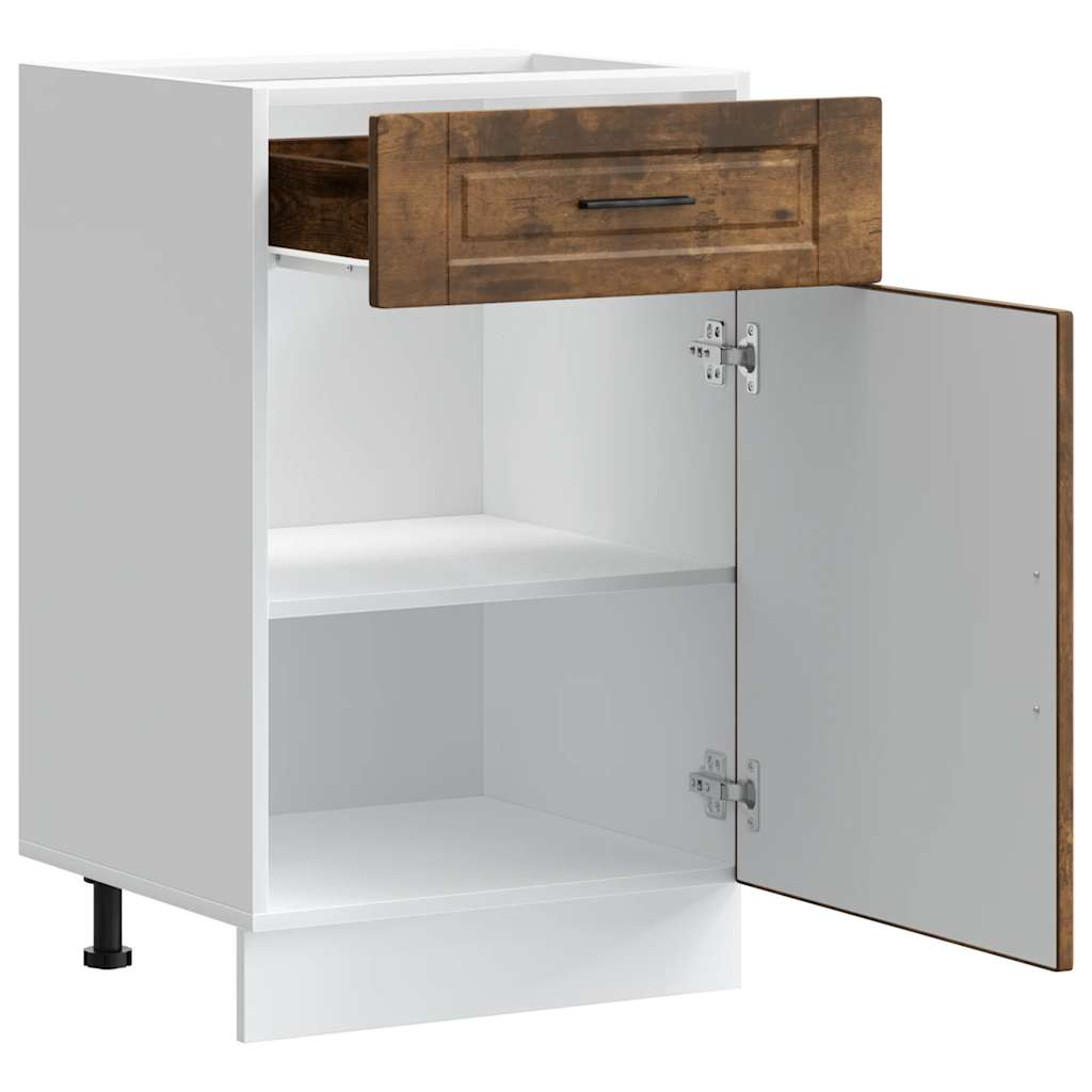 vidaXL ντουλάπι βάσης κουζίνας Porto Καπνιστή βελανιδιά