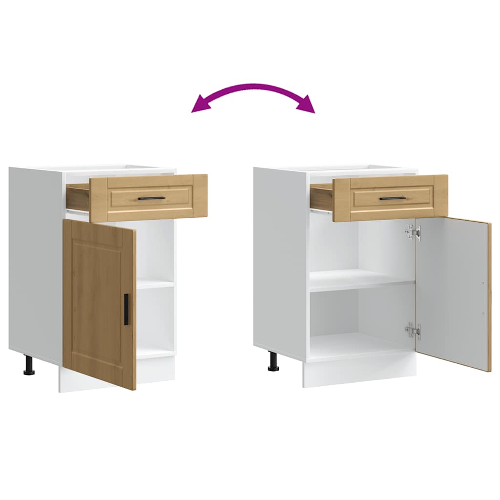 vidaXL ντουλάπι βάσης κουζίνας Porto Δρυς τεχνίτης κατασκευασμένο ξύλο