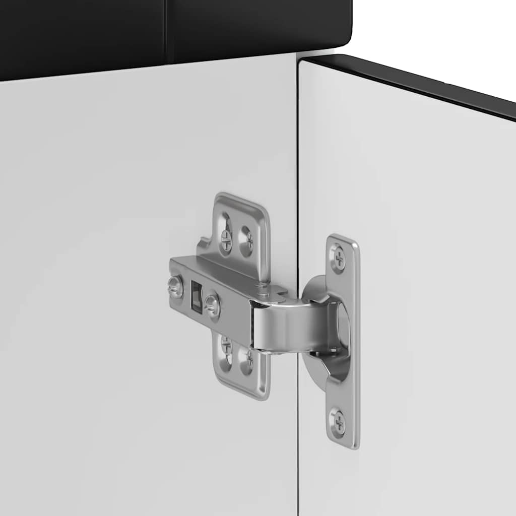 vidaXL ντουλάπι βάσης κουζίνας Porto Μαύρο κατασκευασμένο ξύλο