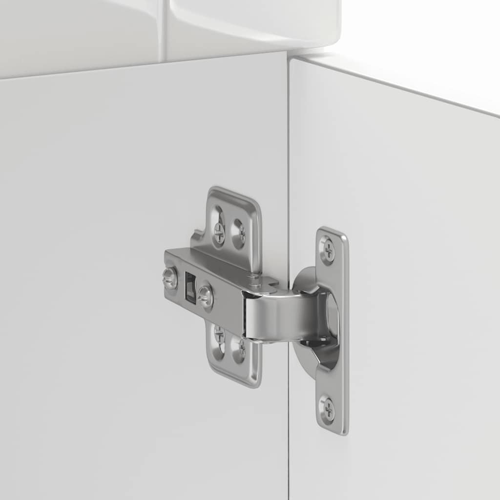 vidaXL ντουλάπι βάσης κουζίνας Porto Λευκό Υψηλής στιλπνότητας