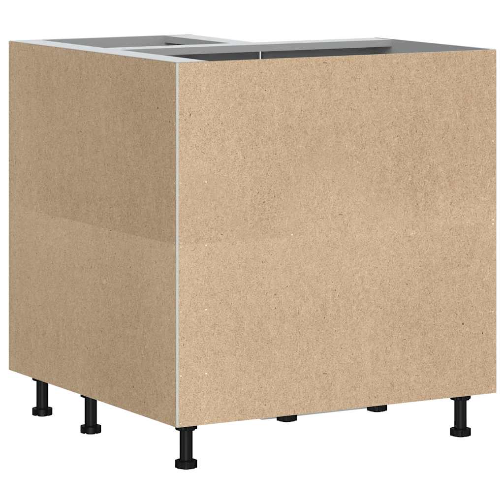 vidaXL Γωνιακό ντουλάπι βάσης κουζίνας Porto Γκρι Σκυροδέματος