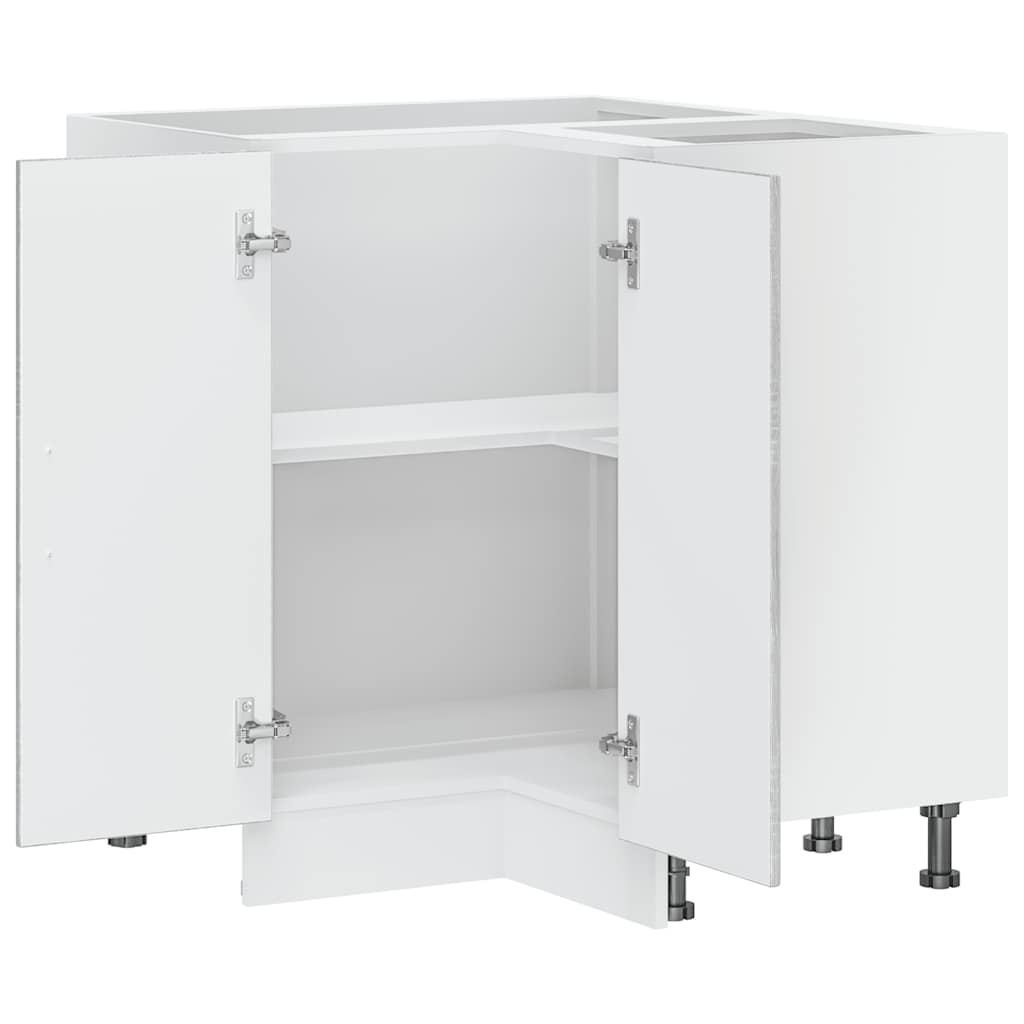 vidaXL Γωνιακό ντουλάπι βάσης κουζίνας Porto Γκρι Sonoma Επεξ. Ξύλο