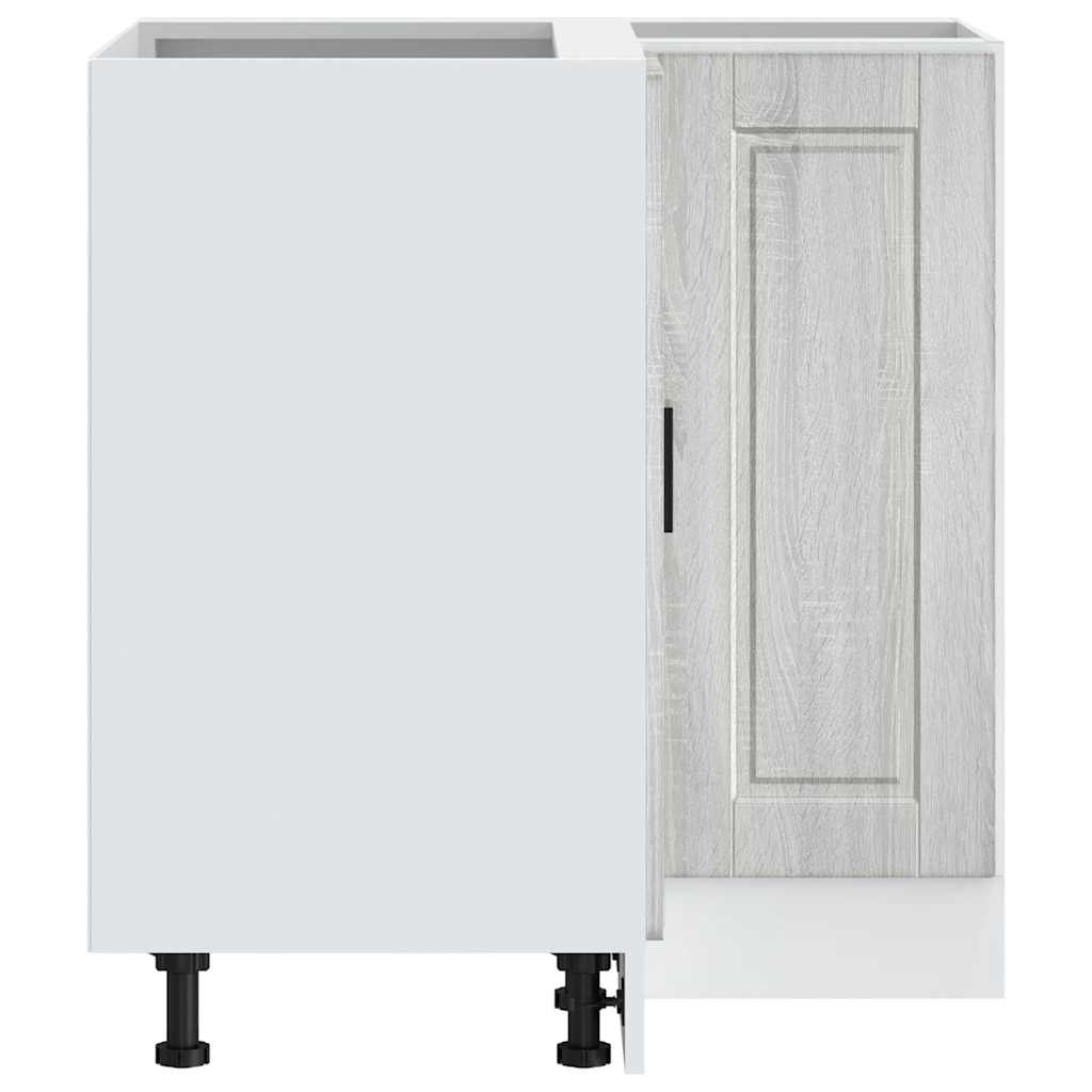 vidaXL Γωνιακό ντουλάπι βάσης κουζίνας Porto Γκρι Sonoma Επεξ. Ξύλο