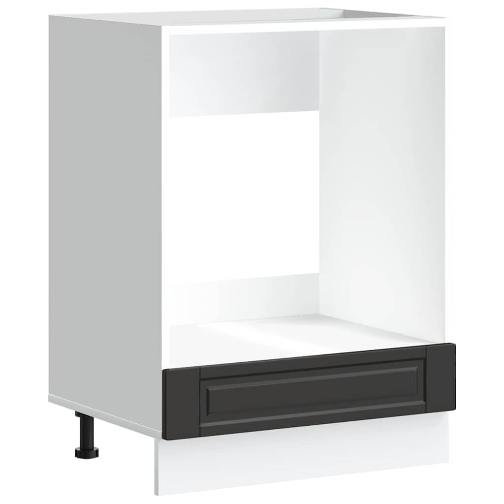 vidaXL Ντουλάπι φούρνου Porto Μαύρο Επεξεργασμένο ξύλο