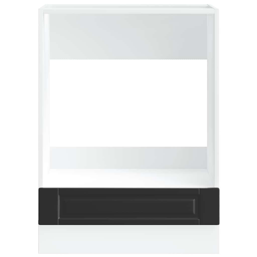 vidaXL Ντουλάπι φούρνου Porto Μαύρο Επεξεργασμένο ξύλο