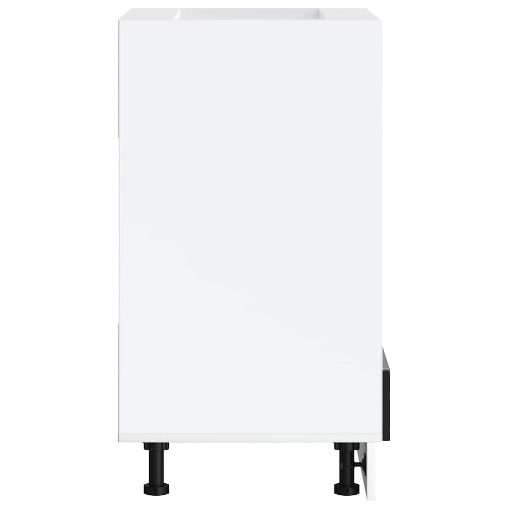 vidaXL Ντουλάπι φούρνου Porto Μαύρο Επεξεργασμένο ξύλο